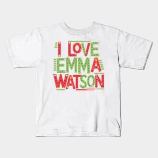 I Love Emma Watson Kids T-Shirt
